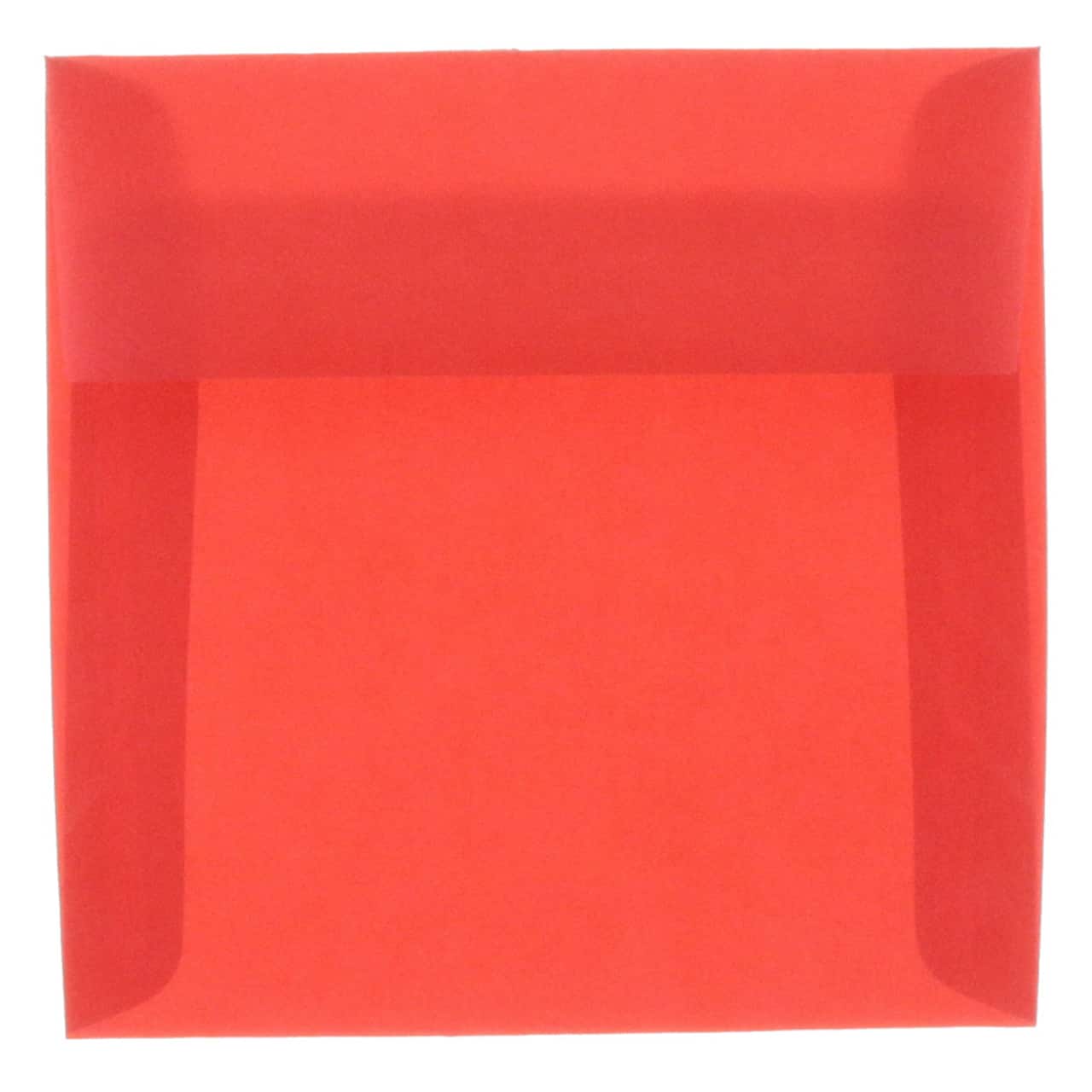 JAM Paper 8.5" x 8.5" Translucent Vellum Invitation Envelopes, 50ct.
